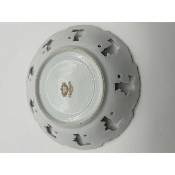 Vintage Royal Sealy China Japan Decorative Plate with Pineapple and Grapes - Picture 3 of 4